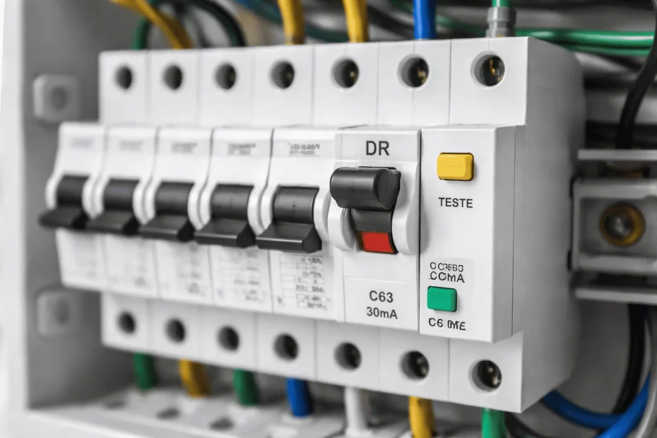 Socorro elétrico no Butantã com disjuntor DR desarmado em quadro de distribuição residencial